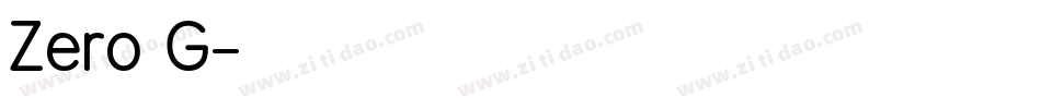 Zero G字体转换
